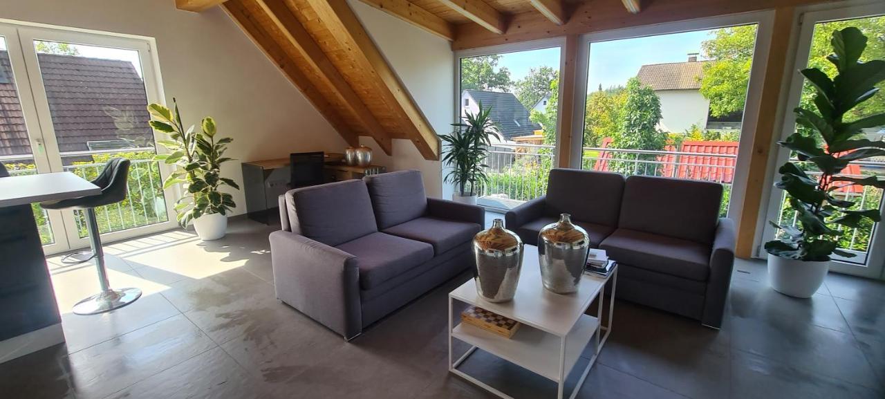 Moderne Ferienunterkunft/Wohnung Burgthann ภายนอก รูปภาพ