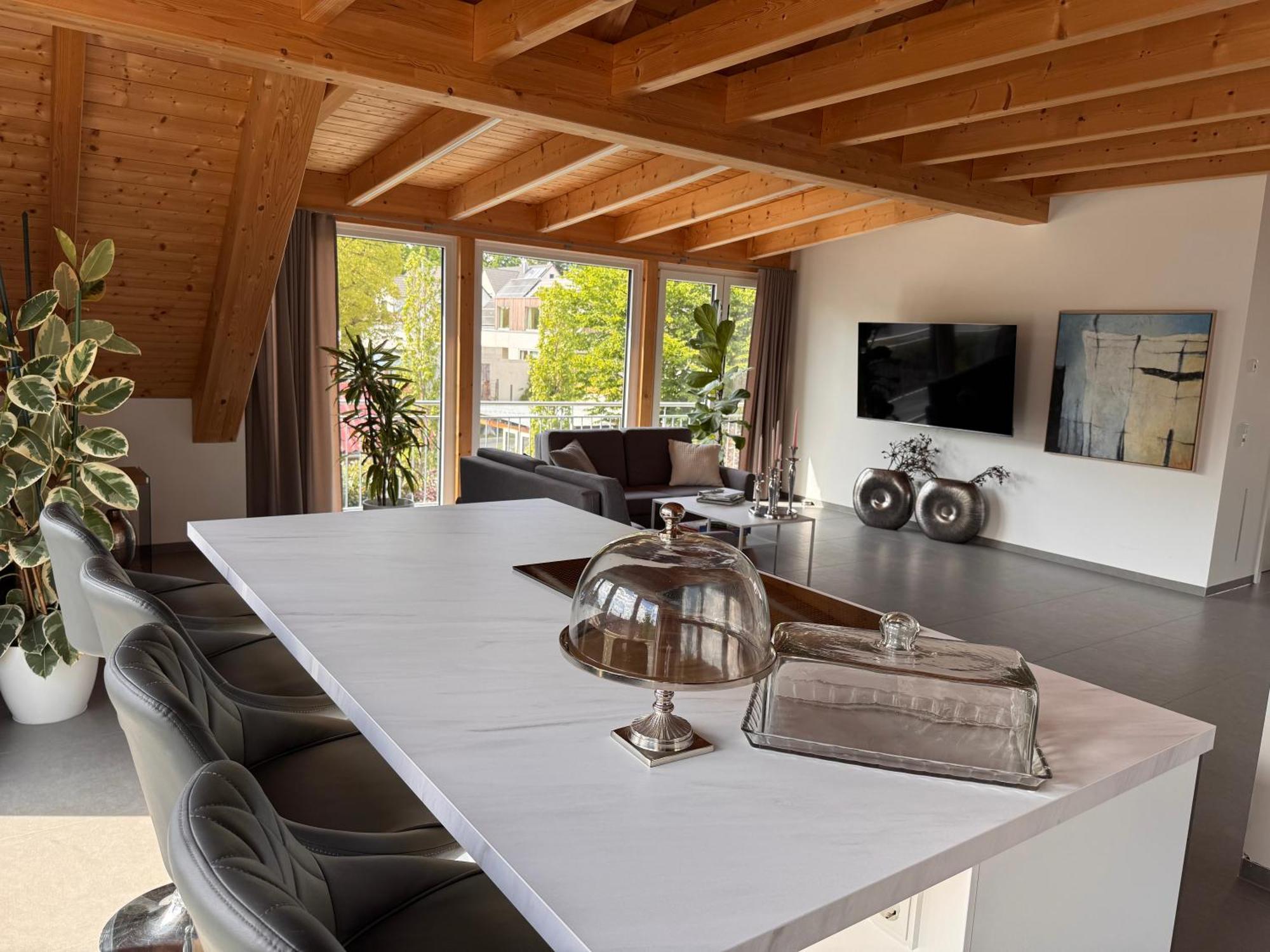 Moderne Ferienunterkunft/Wohnung Burgthann ภายนอก รูปภาพ