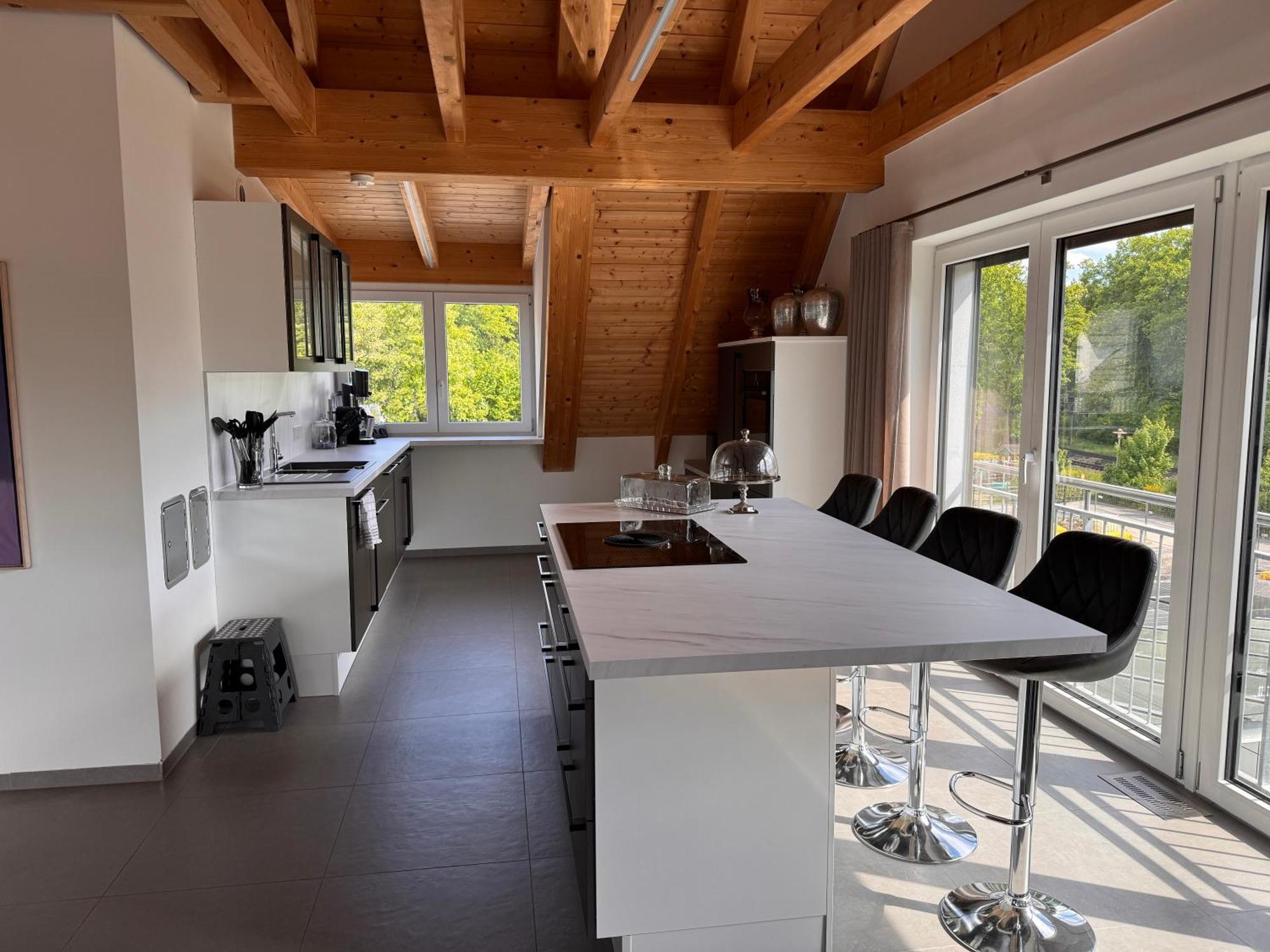 Moderne Ferienunterkunft/Wohnung Burgthann ภายนอก รูปภาพ